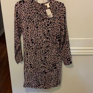 NWT H&M leopard print dress size 8